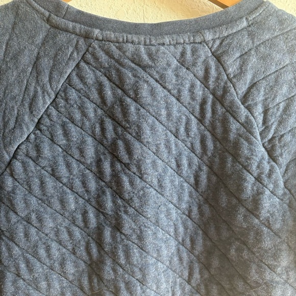 Patagonia Womens Cotton Quilt Crew Sweatshirt Top Drifter Blue XS - Picture 6 of 8